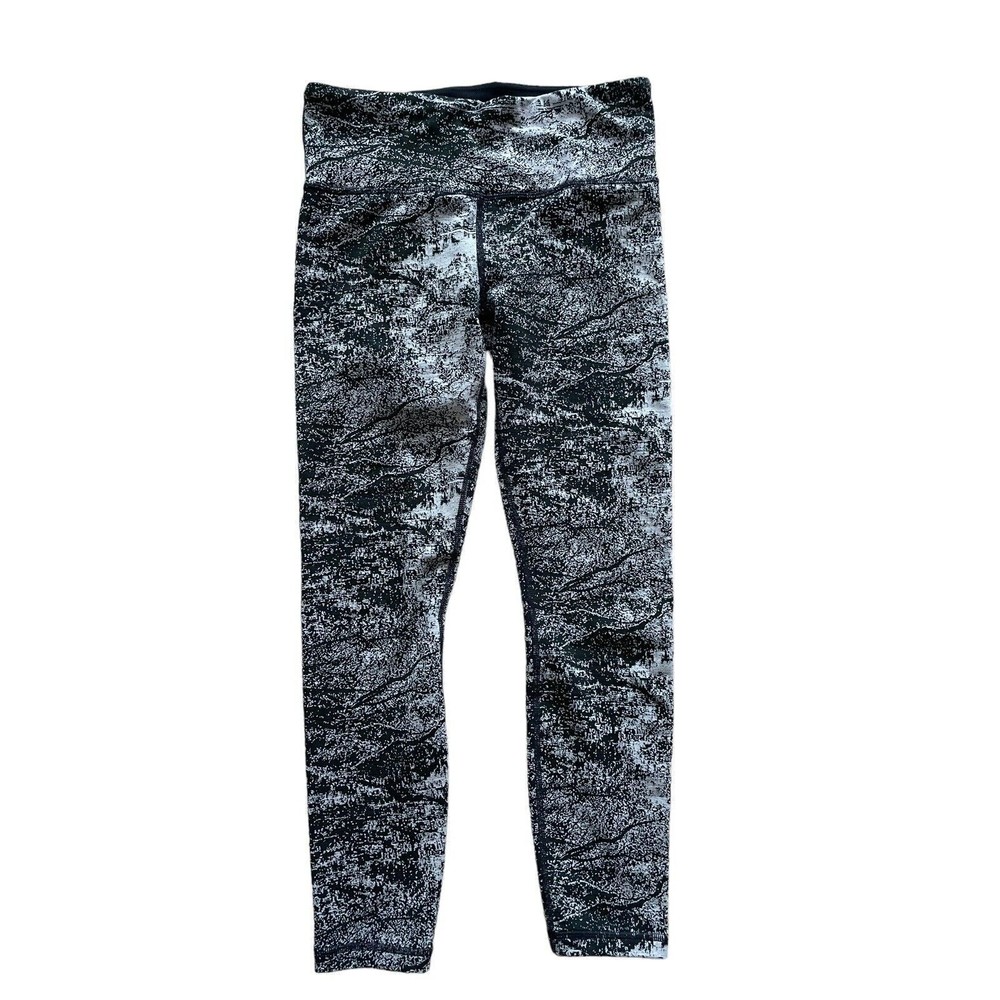 Athleta High Rise Leggings Fitted Workout Pants Textured Athletic Bottoms Sz S